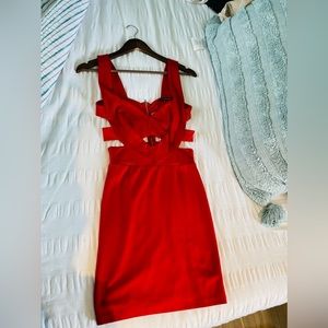 Foreign Exchange Red Cocktail Party Dress